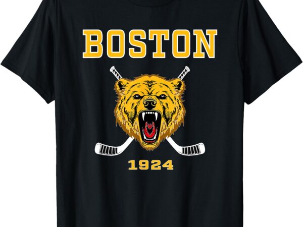 Boston ice hockey – fear the bear – classic t-shirt