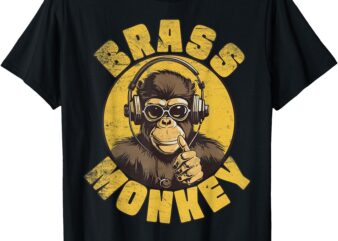 Brass Monkey Funny Cool Music T-Shirt