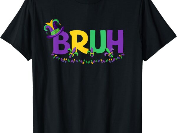 Bruh mardi gras teens boys kids mardi gras t-shirt