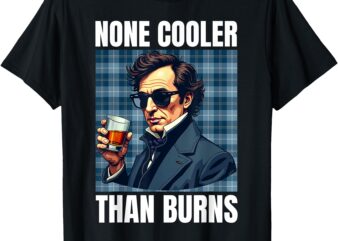 Burns Night Funny Poet Rabbie Wearing Cool Sunglasses T-Shirt