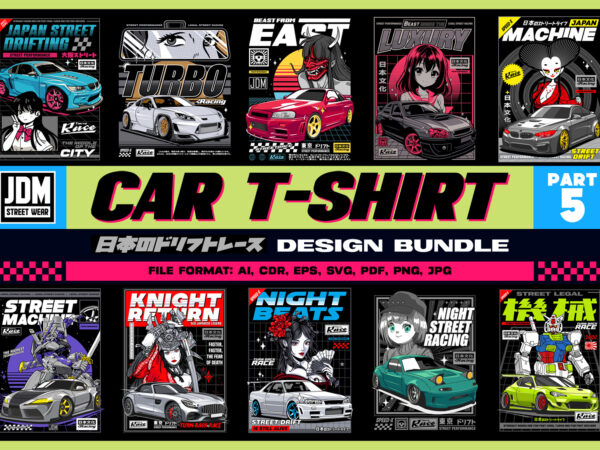 Car t-shirt design bundle part 5 – jdm street wear