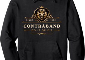 CONTRABAND – Lion Logo 1 Pullover Hoodie