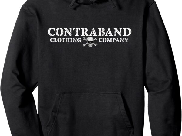 Contraband – pirate – logo 3 pullover hoodie t shirt vector file