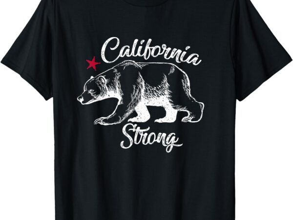 California strong grizzly bear t-shirt