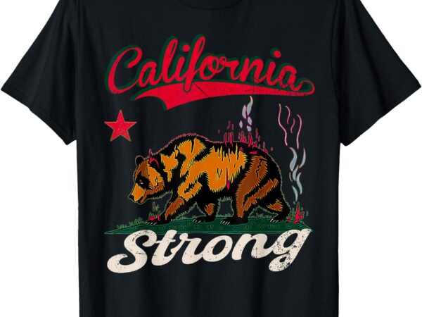 California strong grizzly bear vintage t-shirt