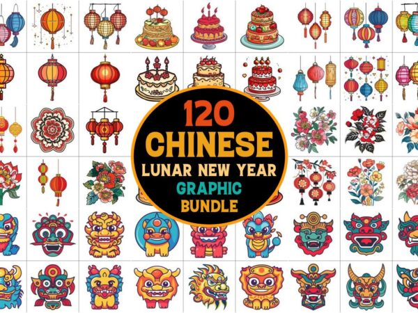 Chinese lunar new year graphic bundle