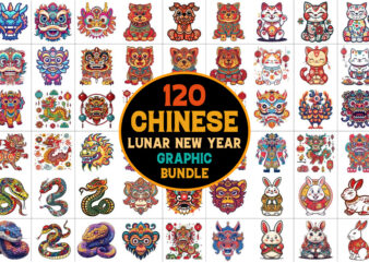 Chinese Lunar New Year Vector Graphic Bundle