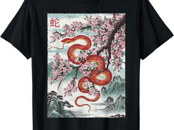 Chinese new year 2025 chinese art year of the snake t-shirt