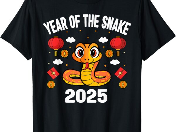 Chinese new year 2025 year of the snake 2025 women kids boys t-shirt