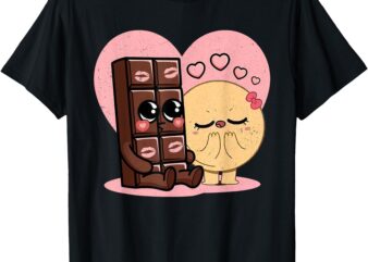 Choco And Pancake Couples Love Sweet Romantic Partners Ideas T-Shirt