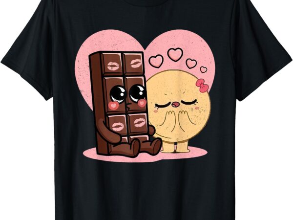 Choco and pancake couples love sweet romantic partners ideas t-shirt