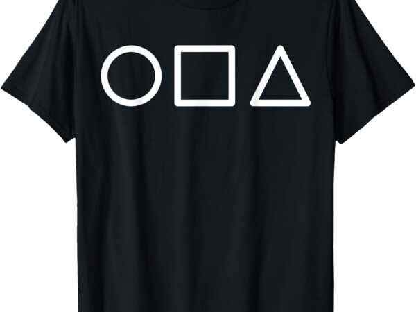 Circle square triangle minimalist symbol design t-shirt