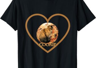 Cookie Cat With a Heart T-Shirt