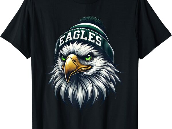 Cool face eagles with sunglasses vintage eagles flying bird t-shirt