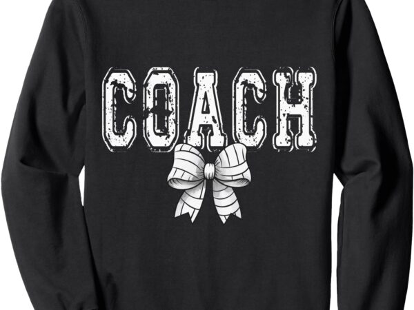 Coquette volleyball coach spirit graphic tee sweatshirt