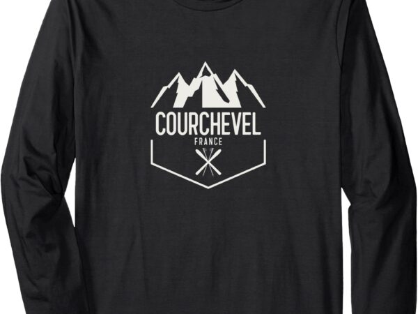 Courchevel france long sleeve t-shirt