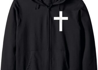 Cross Jesus Christ Christianity God Christian Gospel Bible Zip Hoodie