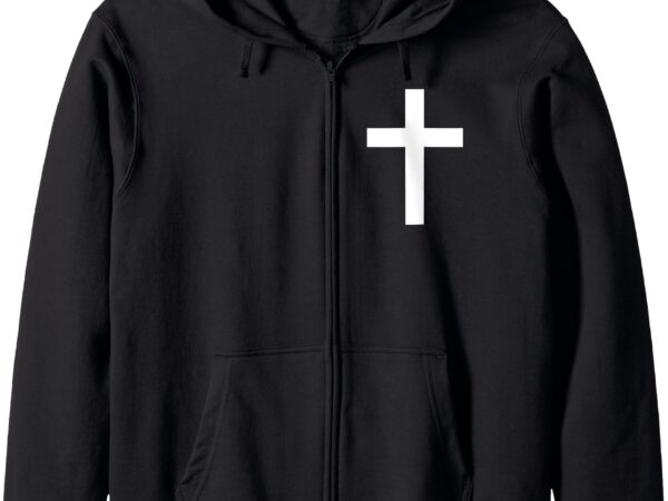 Cross jesus christ christianity god christian gospel bible zip hoodie t shirt vector file