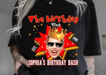 Custom Face Birthday Shirt, Birthday Photo Shirt, Custom Photo Shirt, Birthday Party Group Shirt, Funny Birthday Shirt, Birthday Trip Shirt