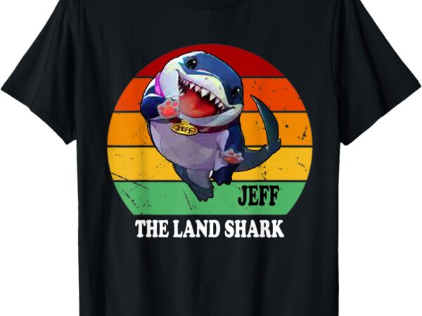 Cute jeff the land shark funny design tee t-shirt