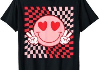 Cute Valentines Vibes Groovy Valentine Day Men Women Kid T-Shirt