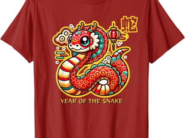 Cute year of the snake 2025 chinese new year t-shirt