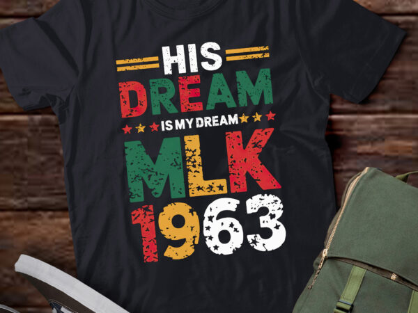 Da112-his dream is my dream mlk 1963 african black history month t shirt vector illustration