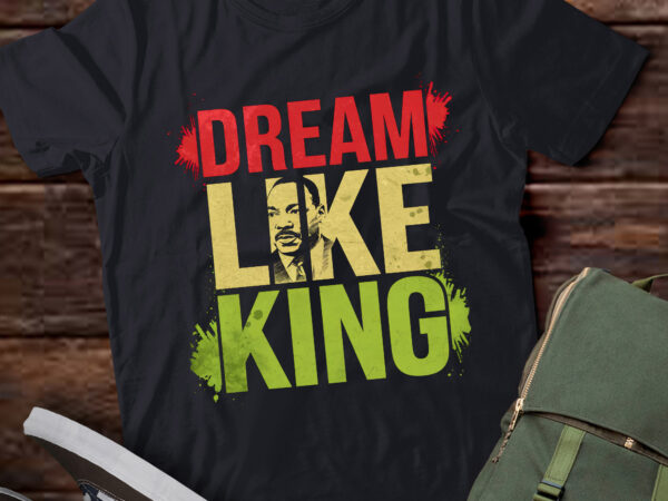 Da114-black history month dream like king african leader men women t shirt vector illustration