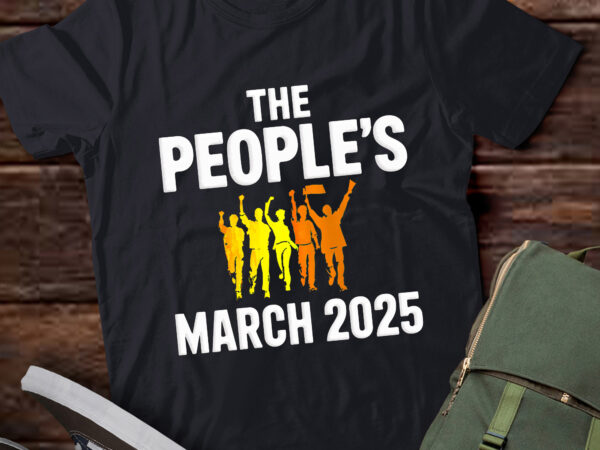 Da115-womens the peoples march 2025 political protest t shirt vector illustration