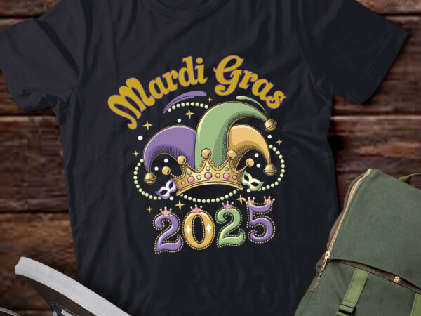 Da116-mardi gras 2025 jester outfit t shirt vector illustration