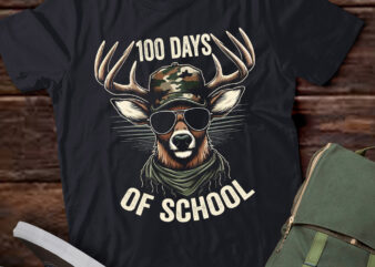 DA126-100 Days Of School Deer Student Boy Girls 100th Day