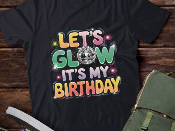 Da19-lets crazy it’s my birthday party glowing group team t shirt vector illustration