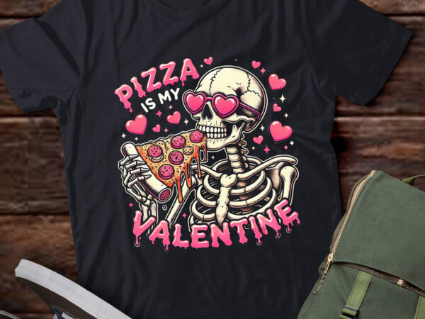 Da30-pizza is my valentine day funny skeleton pizza lover t shirt vector illustration