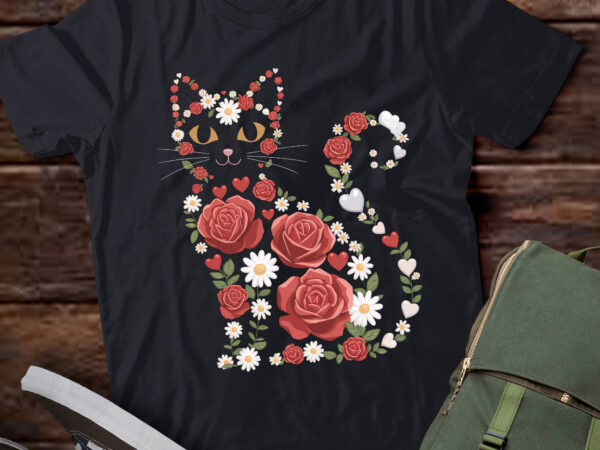 Da31-happy meowentine’s day funny girls cat valentines day t shirt vector illustration