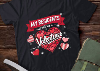 DA36-My Residents Are My Valentines Day Nurse Doctor Valentine t shirt vector illustration