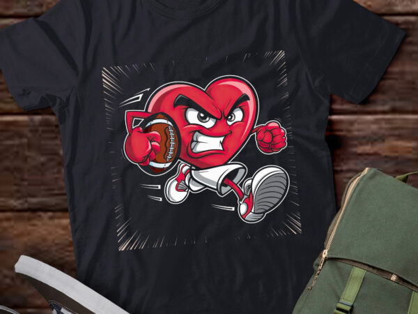 Da44-valentine’s day heart football team player sports t shirt vector illustration