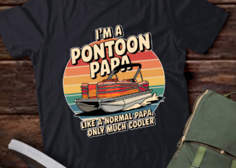 DA63-Pontoon Boat Captain Dad Papa Gag Pontooning Boating