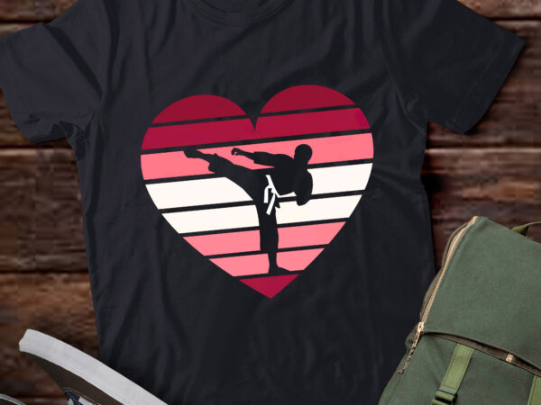 Da70-karate judo heart valentine’s day martial sports lover t shirt vector illustration