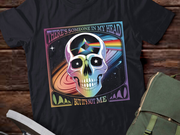 Da87-there’s someone in my head but it’s not me skull t shirt vector illustration