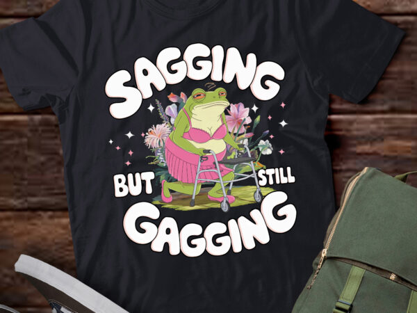 Da92-humor frog sagging but still gagging funny frog t shirt vector illustration