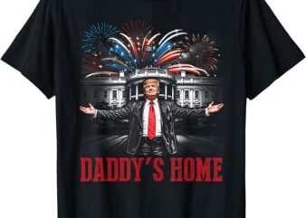 Daddys Home White House Pink Trump 2024 T-Shirt