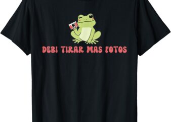 Debi Tirar Retro Mas Fotos Album Frog Lover Design T-Shirt