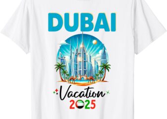 Dubai Family Friends Vacation 2025 Birthday Group Outfit T-Shirt