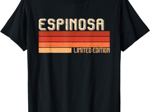 Espinosa name personalized idea men retro vintage espinosa t-shirt