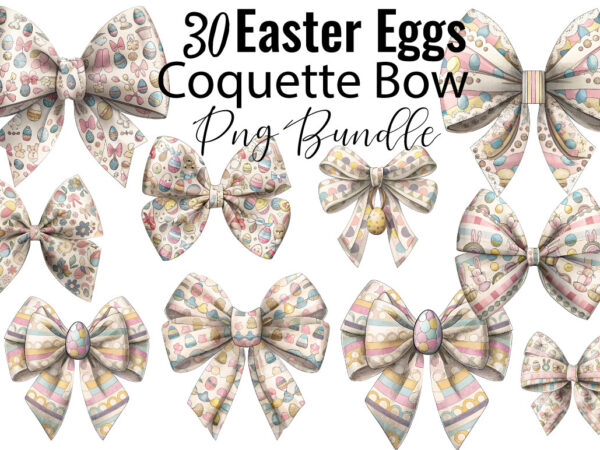 Easter coquette bow-t-shirtbundle easter coquette bow-png bundle