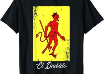 El Diablito Card Mexican Lottery Card T-Shirt