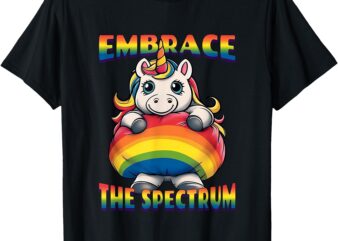 Embrace the Spectrum_ Autism Awareness Unicorn T-Shirt