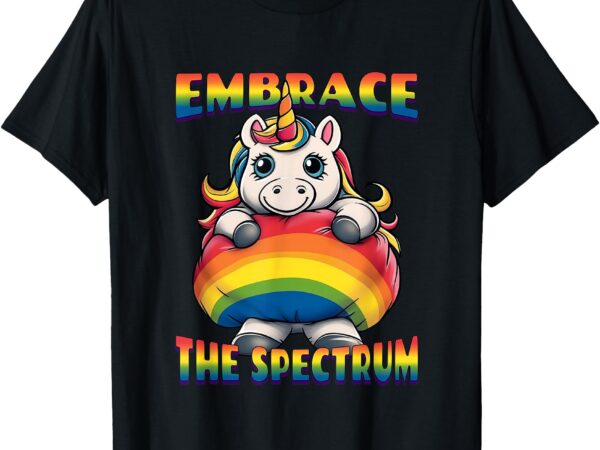 Embrace the spectrum_ autism awareness unicorn t-shirt