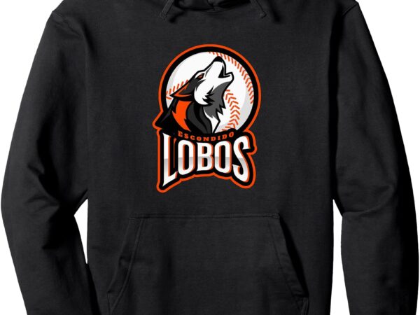 Escondido lobos pullover hoodie vector clipart