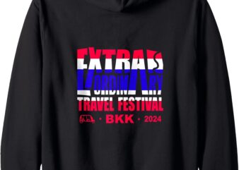 Extraordinary Travel Festival Hoodie Zip Hoodie